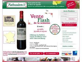 vente flash de vins aux professionnels